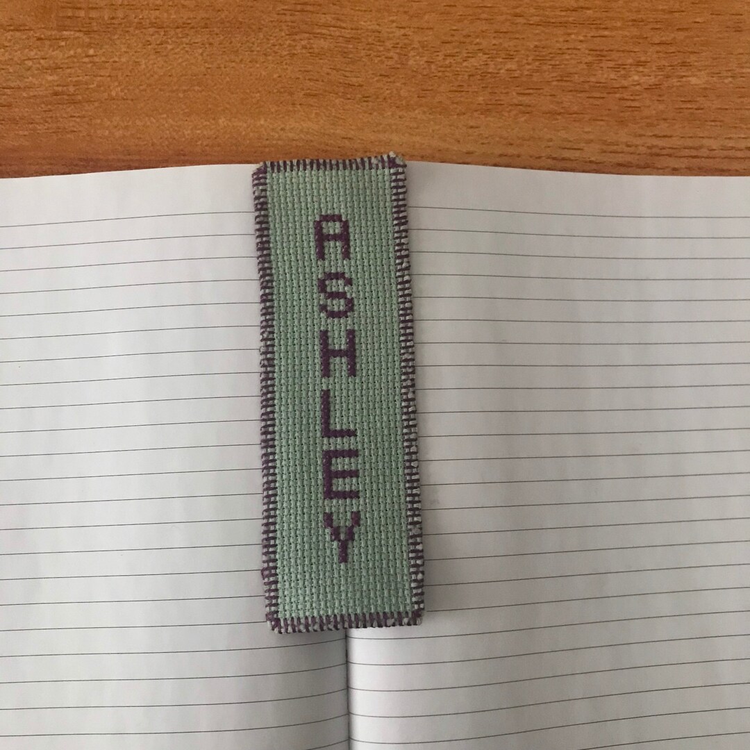Cross Stitch Name Bookmark Ashley Girl Boy Embroidery Needlecraft