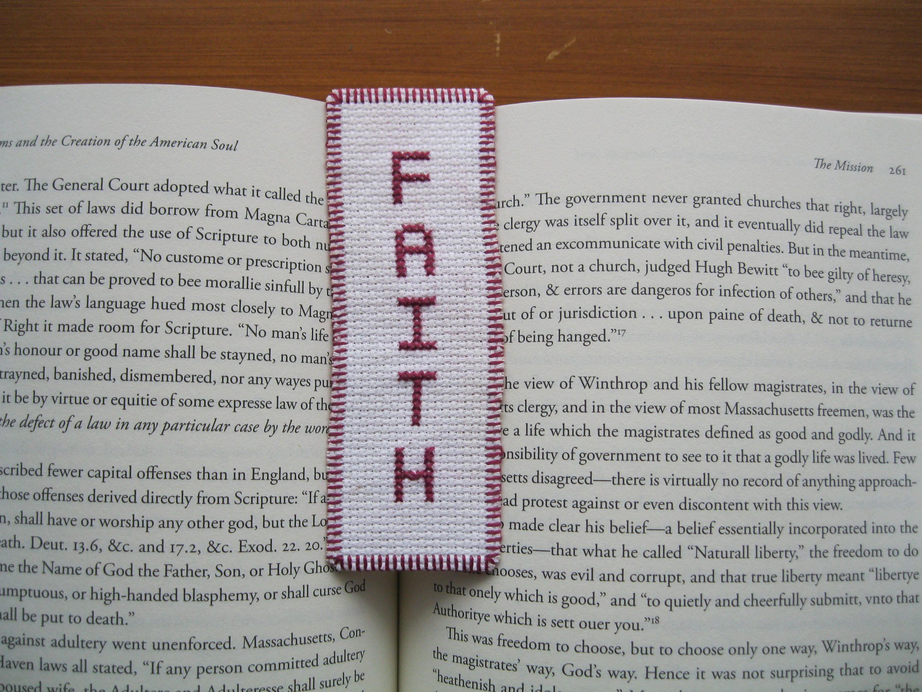 Cross Stitch Bookmark Needlepoint Needlecraft Handmade Faith Etsy