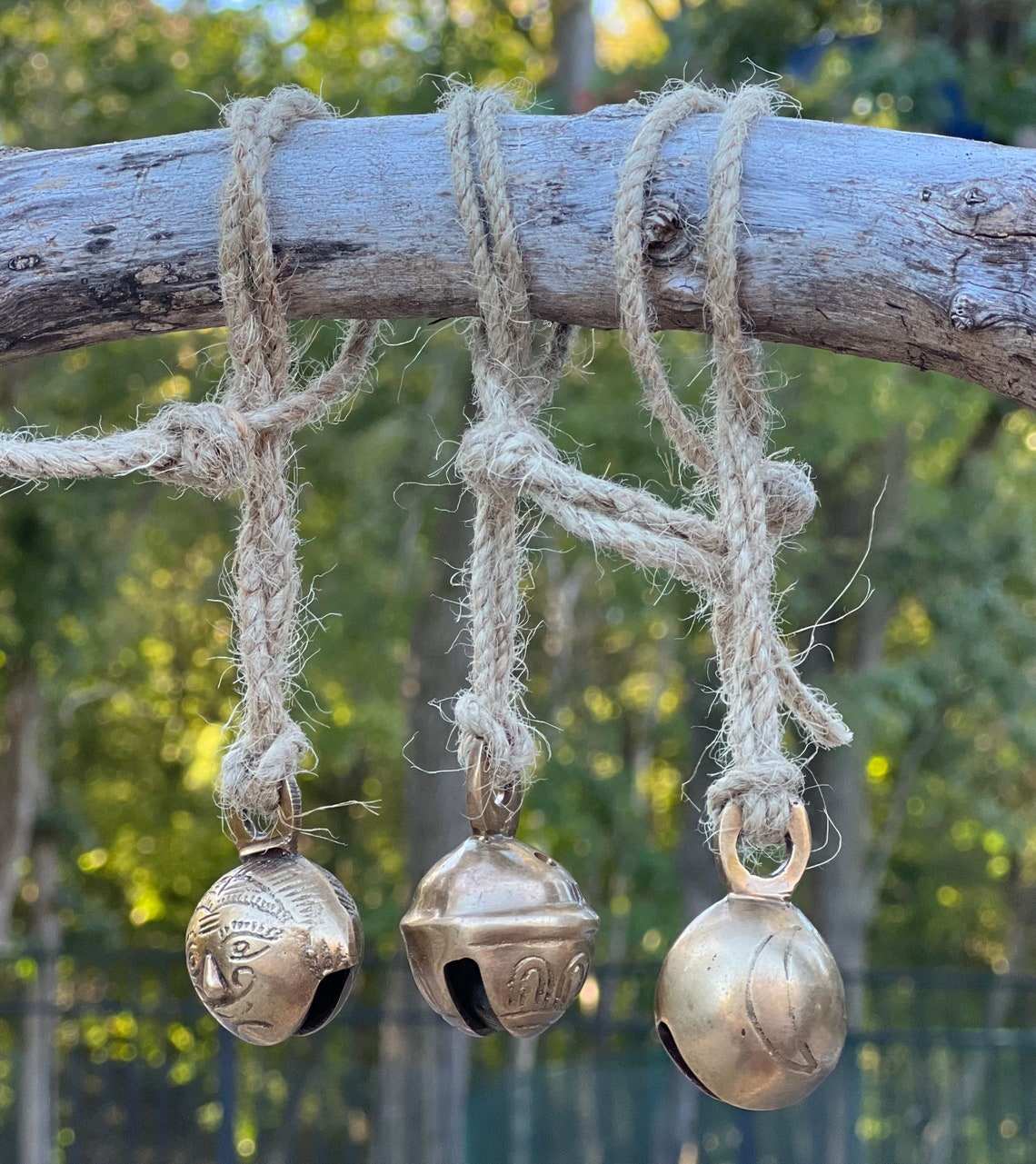 Bear Bell for Hiking Brass Sleigh Bells Dog Pet Training Etsy