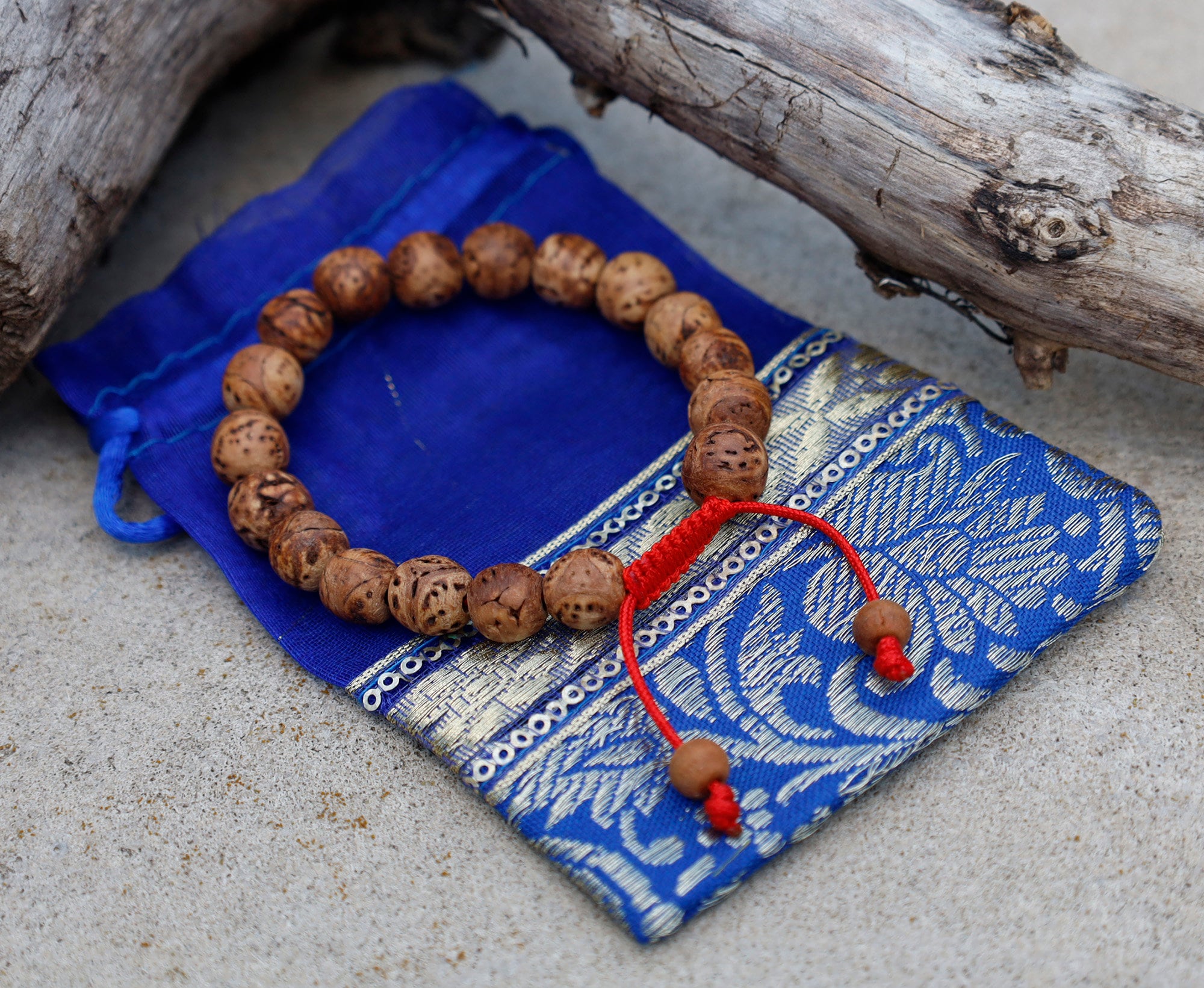 Tibetan Buddhist Bodhi Seed 18 Beads Adjustable Mala Bracelet Free