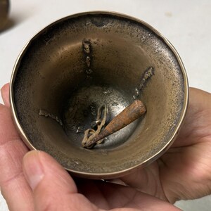 Tibetan Buddhist Antique Bell and Dorje Ritual Set with Original Case image 11