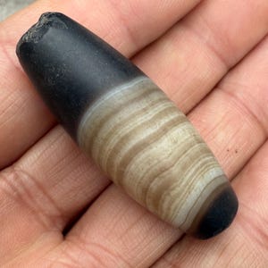 Indo-Himalayan Ancient Suleimani Bead | Antique Agate | Tribal Ethnic Jewelry | Rare Spiritual Healing Amulet 44 mm