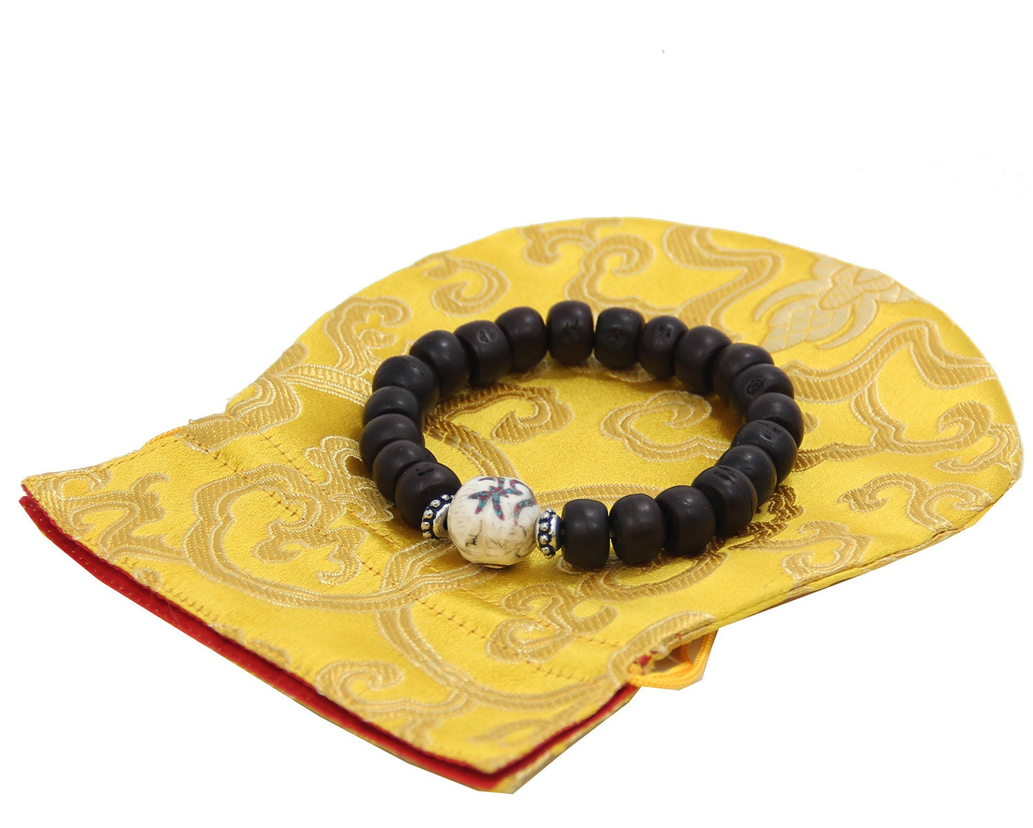 Buy Tibetan Buddhist 21 Beads Old Bodhi Seedwrist Mala Bracelet Conch Shell  Accent Online in India - Etsy