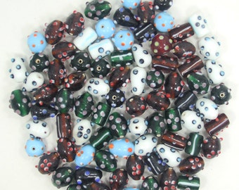 2 lb Premium Quality Bumpy Mix Lamp Works Glass Beads