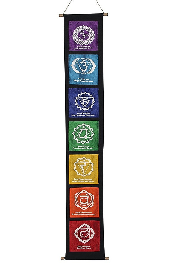 7 Chakra Banner Chakra Wall Decor Chakra Wall Hanging Chakra
