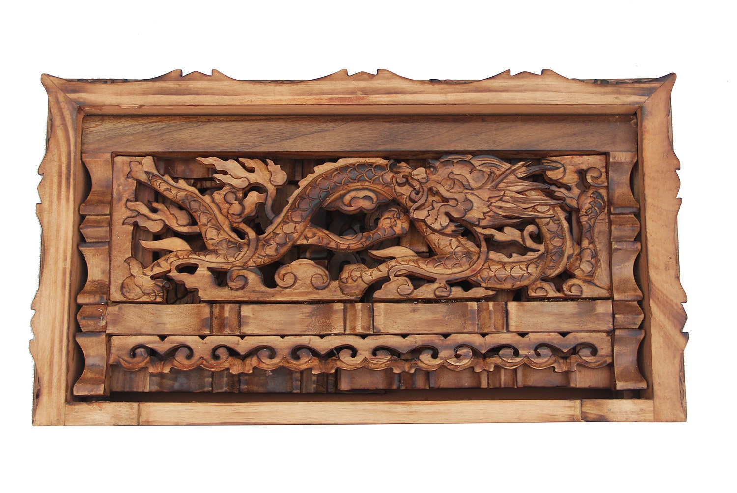 Hand-carved teak wood coasters 4x4 - Kajri Crafts