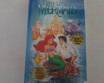 The Little Mermaid VHS tape (sealed) Banned Black Diamond Edition