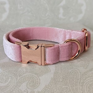 SALE! *Flawed Rose Gold Buckles* Luxe Velvet Puppy Play Kittenplay Collar bble7