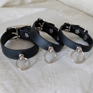 One Pair Buckling Biothane Cuffs 3 Sizes Many Colors Customizable Vegan Faux Leather BDSM Cuffs Bondage Kittenplay Petplay image 1