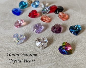 ADD-ON: 10mm Genuine Crystal Heart Charms! *Please Read Description*