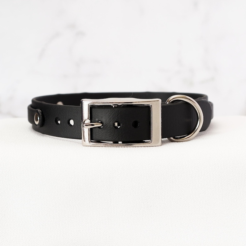 3/4" Heart Ring Layered Collar | Durable & Comfortable, COLORFUL OPTIONS, Waterproof, Latex Free | BioThane - Vegan Leather Alternative image 4