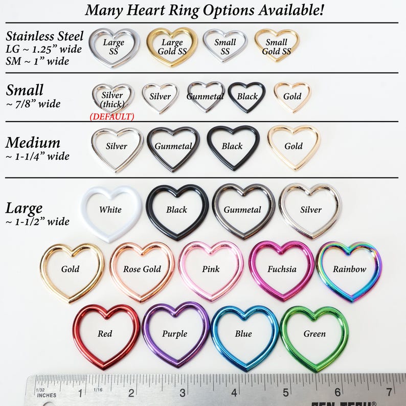 3/4" Heart Ring Layered Collar | Durable & Comfortable, COLORFUL OPTIONS, Waterproof, Latex Free | BioThane - Vegan Leather Alternative image 7