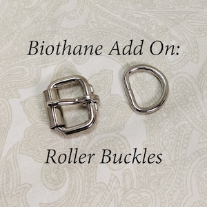 Biothane Collar & Cuff Add-on: Roller Buckles!
