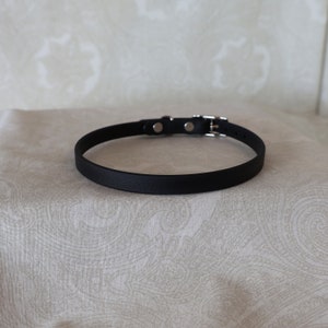 3/8" Vegan Leather Day Collar Choker | Petite, Comfortable, COLORFUL OPTIONS, Waterproof, Latex Free | Handmade to Order