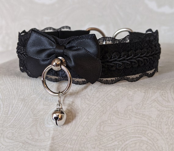 All Black Lace and Braid Slim Style Satin Lined Tug Proof | Etsy