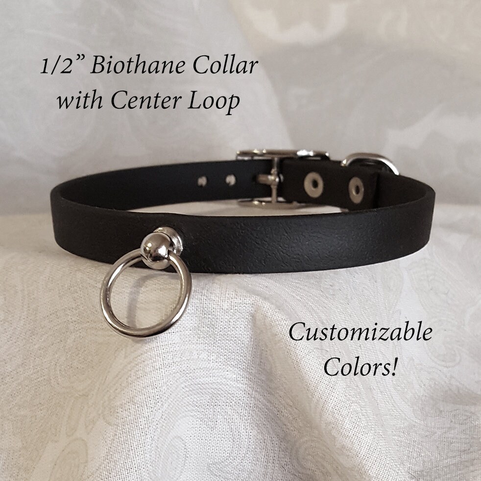 vegan leather collar