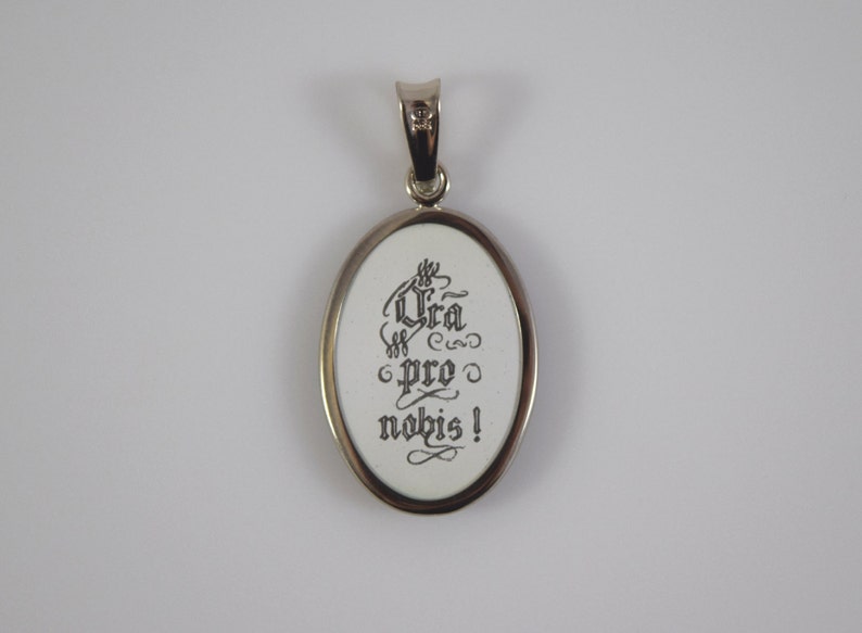 Medallion pendant Pro-life gift Wedding catholic gift Blessed Virgin Consecration Virgin Mary gift Baptism Confirmation gift keepsake