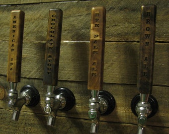 Personalized Laser Engraved 6&quot; Custom Maple Beer / Soda Tap Handle for Kegerator Draft Faucet Homebrewing Gift Idea