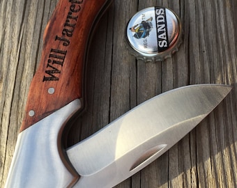 1 Personalized Pocket Knife,Groomsmen Gift, Best Man Gift,Survival Knife,Hunting Knife,Fishing Knife, Father's Day For Wedding