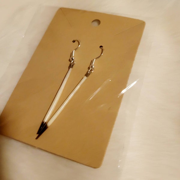 Single Porcupine Quill Earrings 1-2 inches