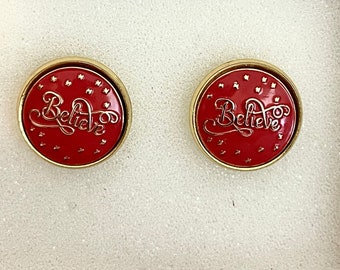 Red Believe Cufflinks