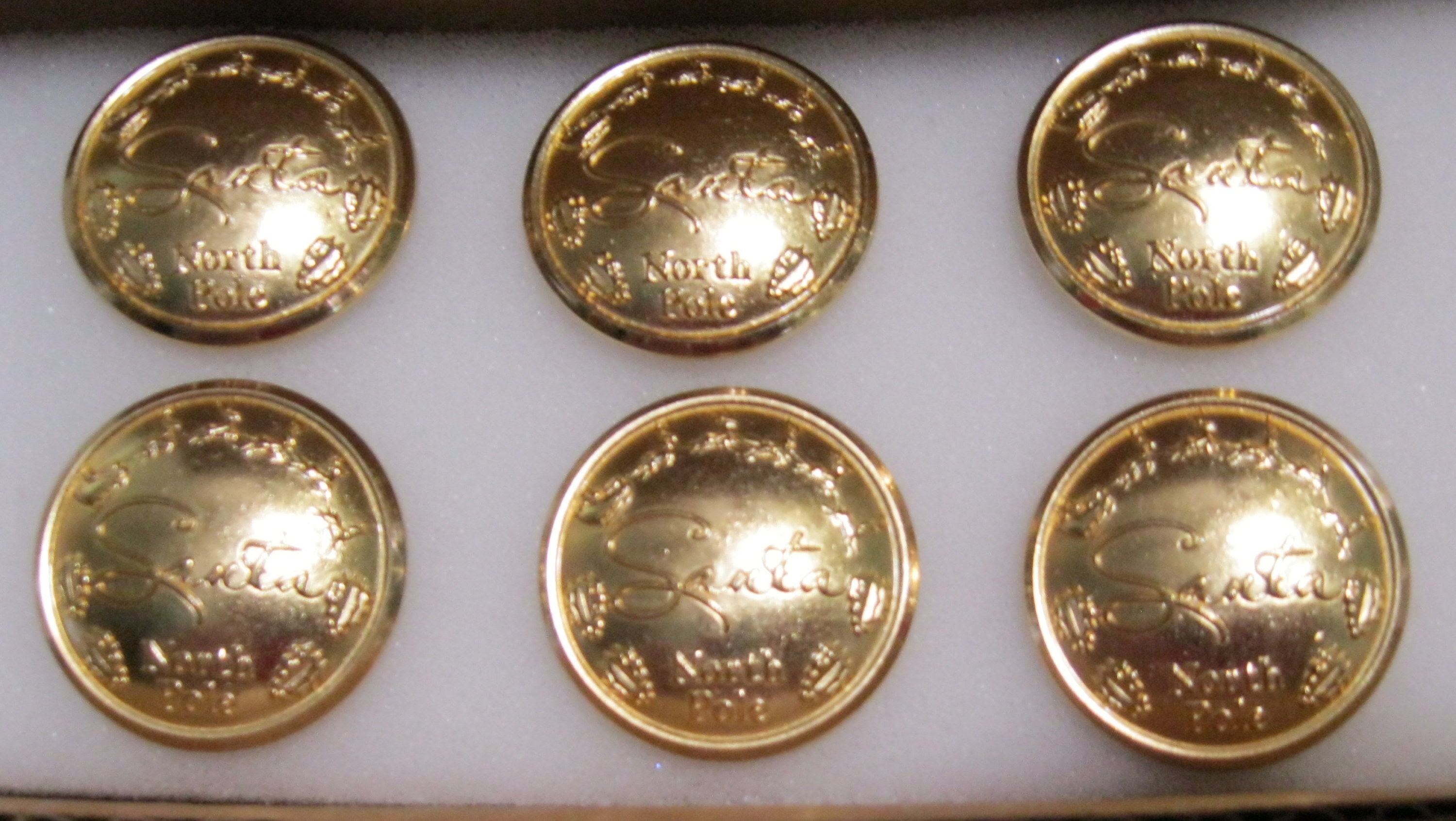 Santa 6 Pack Button Set of 6 Buttons - Etsy