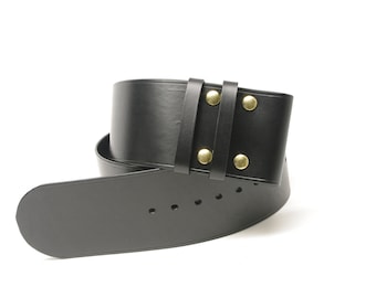 Black Rigid Leather Belt Pouch - Pro Santa Shop