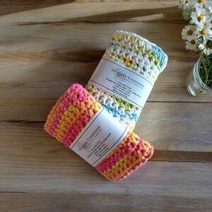 Handmade Cotton Crocheted Washcloths – Eco-Friendly, Reusable, Soft & Durable, Australian made