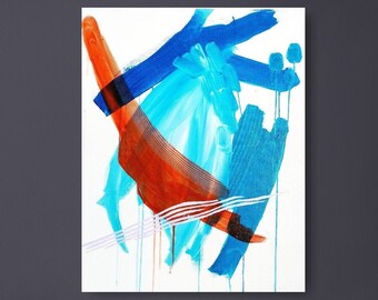 Abstract Acrylic Painting: Modern Canvas Art (24" x 30")