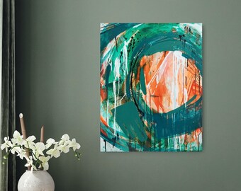 Abstract Acrylic Painting: Modern Canvas Art (24" x 30")