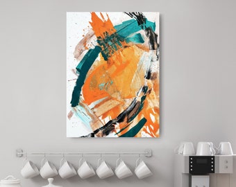 Original Abstract Acrylic Painting: Modern Canvas Art (18" x 24")