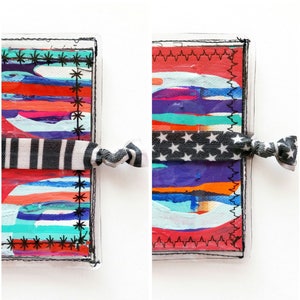Hand Painted Wallet // Credit Card Holder // Vinyl Wallet // Art Gifts // Women&#39;s Wallet // Business Card Holder // Vegan Wallet