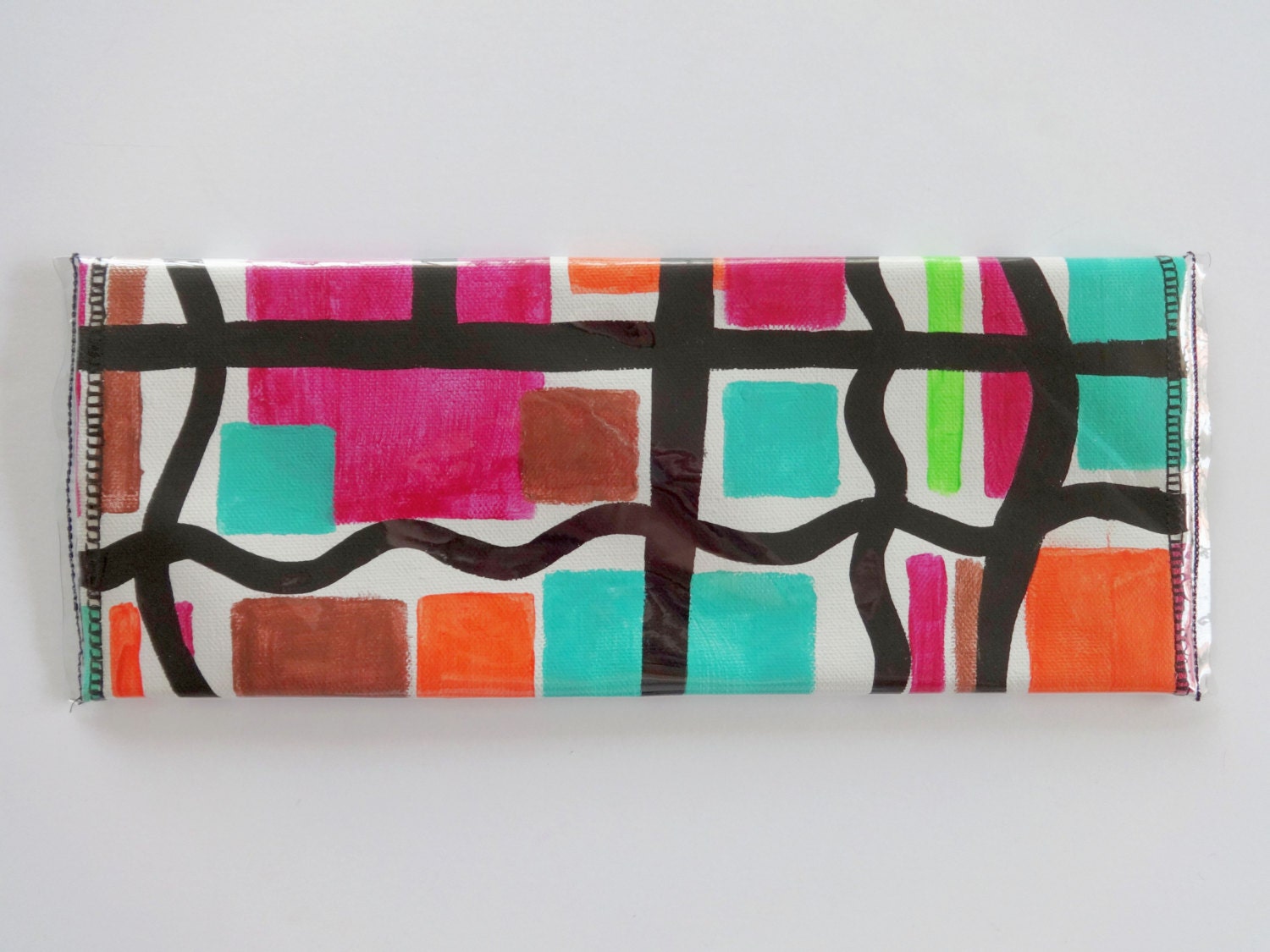 Hand Painted Clutch // Vinyl Clutch // Art Gifts // Evening - Etsy