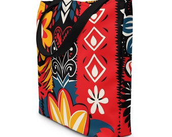 African Printed Tote, African Themed Gifts