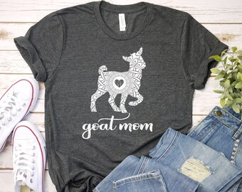 Goat Mom Shirt, Goat T-shirt, Goat Gift, Pygmy Goat, Barn Life, Farm Girl Tee, Crazy Goat Lady, Funny Goat Humor, Unisex Tee, Goat Herding