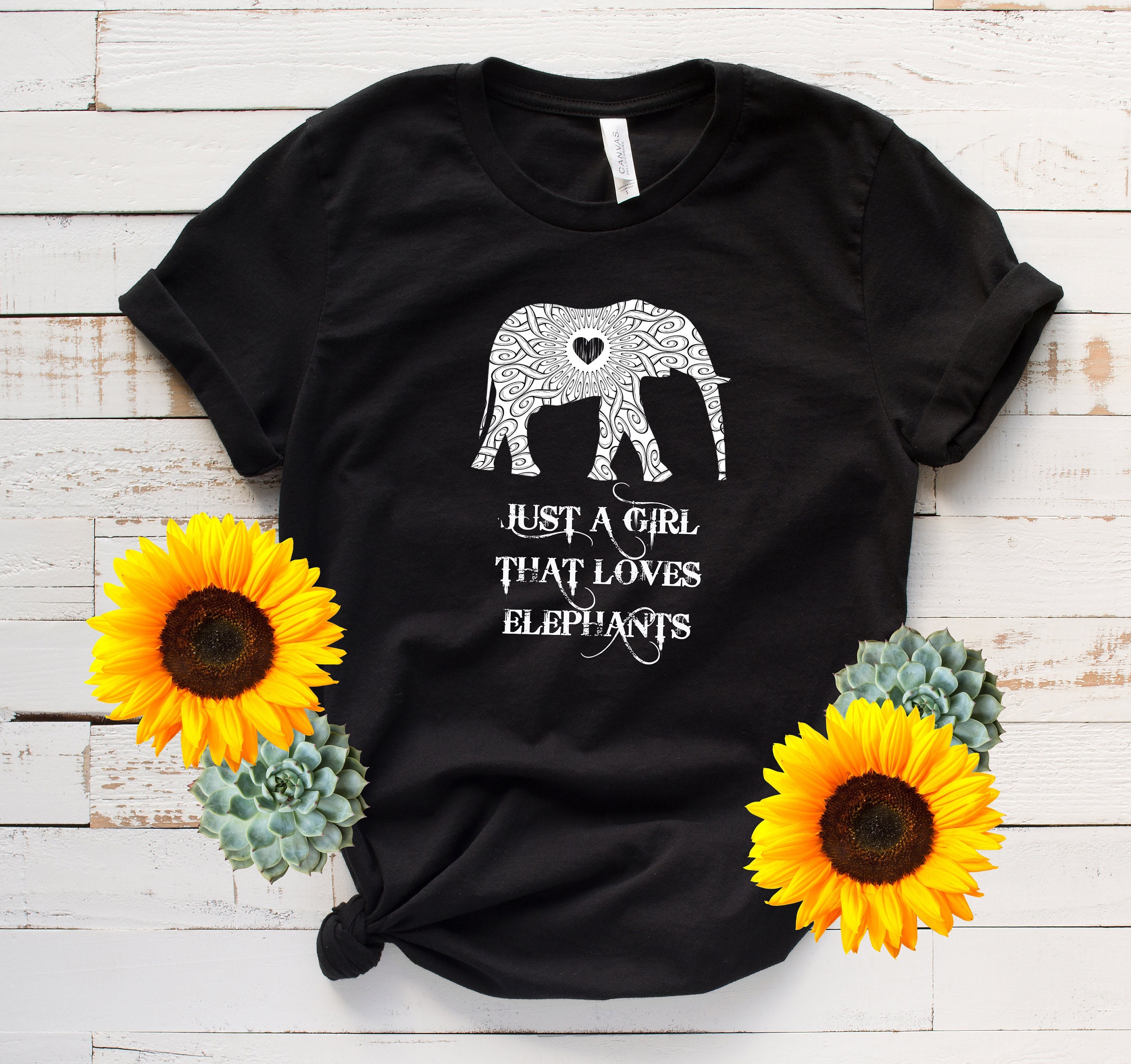 Sunflower Elephant Shirt For Woman Who Loves Elephant Sunflower Elephant Shirt For Woman Who Loves Elephant