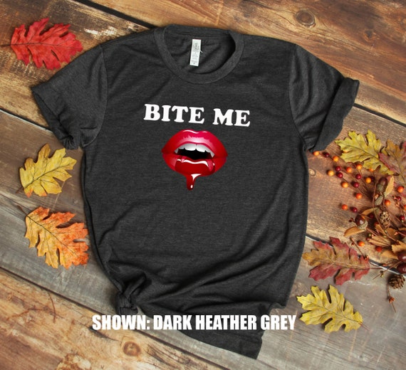 Unisex Come on in for a bite Colorful Wardrobe Halloween T-Shirt 100/% Cotton