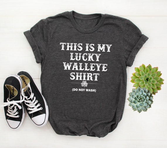This Is My Lucky Walleye Shirt Funny Fisherman Gift This Is My Lucky Walleye Shirt Funny Fisherman Gift