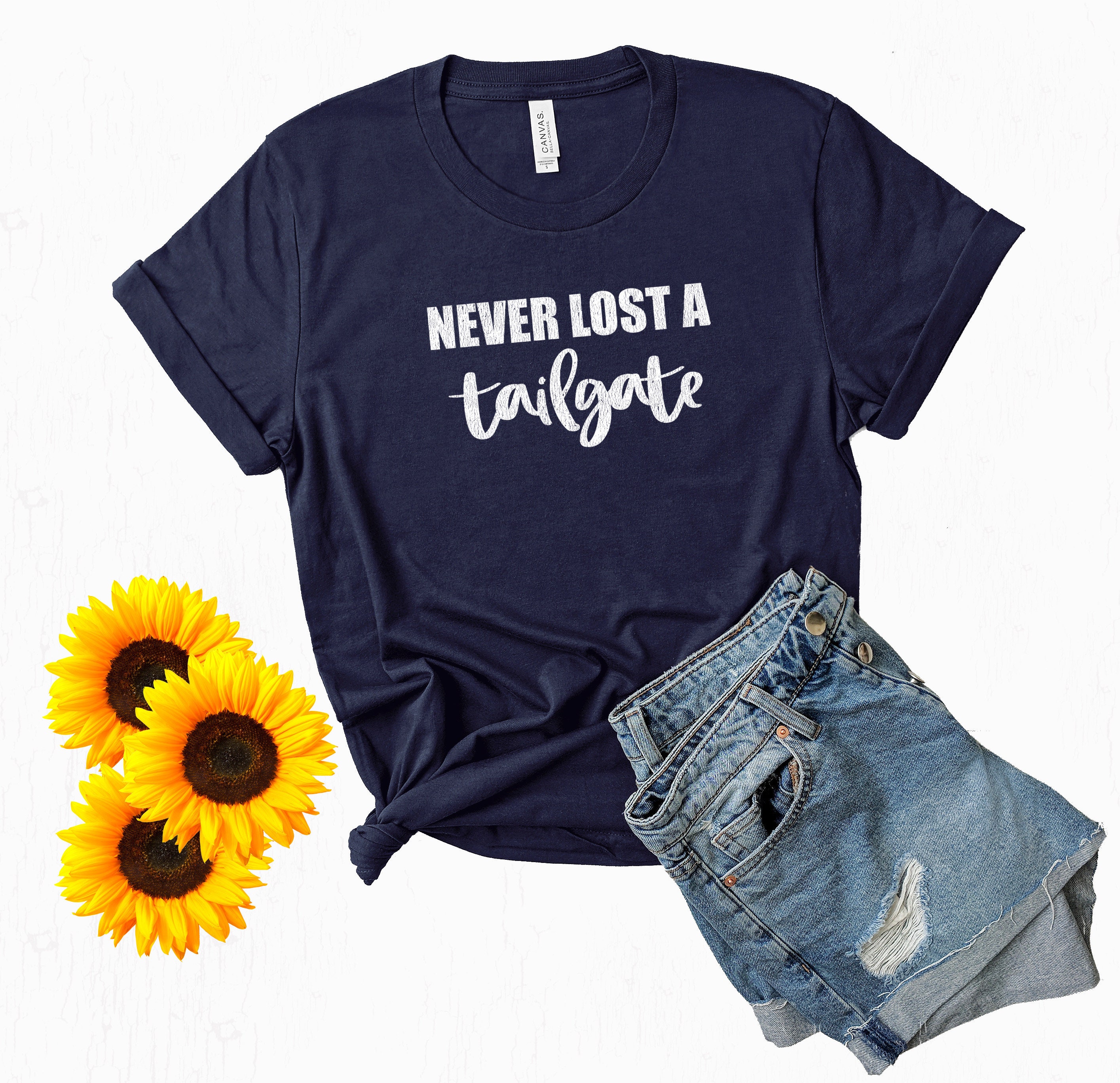 Football Tailgating Shirt Never Lost A Tailgate Tshirt Etsy