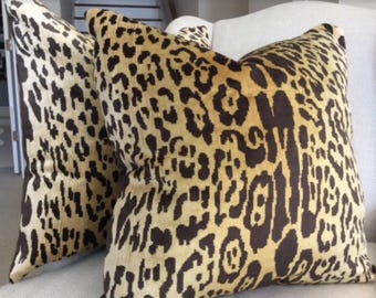 Scalamandre "Leopardo" Silk Velvet Pillow Cover (backordered)
