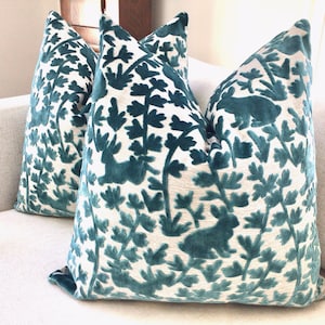 Raised Velvet &quot;Love Bunnies&quot; in Azure