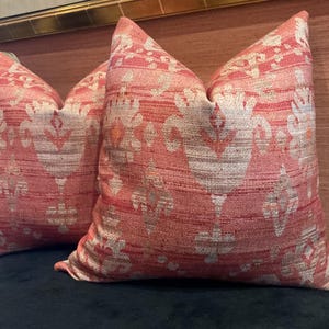Colefax and Fowler from Cowtan and Tout -Brunello in Red Pillow Covers