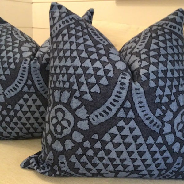Navy Pillow Covers Etsy