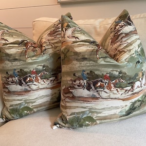 Mulberry Home “Morning Gallop” in Antique Pillow Cover
