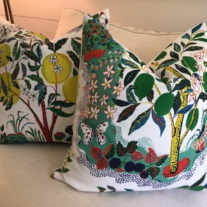 Schumacher Josef Frank Citrus Garden in primary INDOOR/OUTDOOR pillow image 3