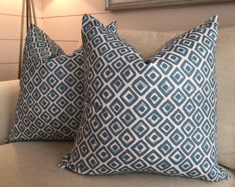 Thibaut “Indian Diamond” en fundas de color azul spa
