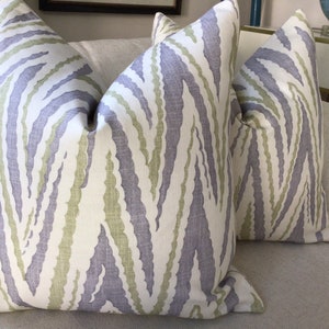 Anna French for Thibaut "Highland Peak" in Plum Pillow Covers