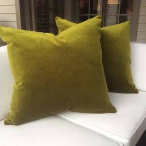 Chartreuse green velvet-Front and Back- covers