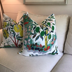 Schumacher Josef Frank Citrus Garden in primary INDOOR/OUTDOOR pillow image 5