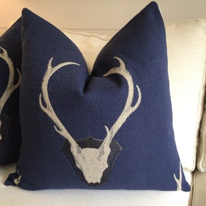 Uncle Buck-Navy Antler Pillow Cover 22 image 3